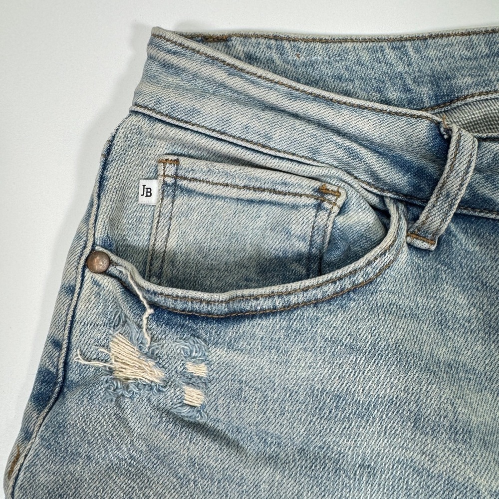 Judy Blue Jeans Womens 16W Light Wash Distressed Straight Side Slit Plus - Picture 11 of 16
